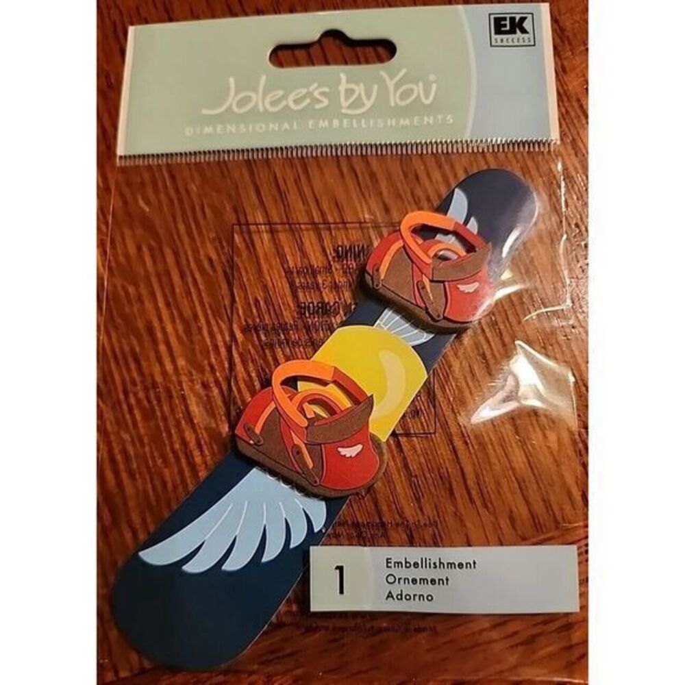 EK Success Jolees Boutique By You 3D Scrapbooking Sticker SNOW BOARD Free‎ ship